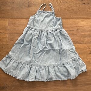Girls tank denim dress